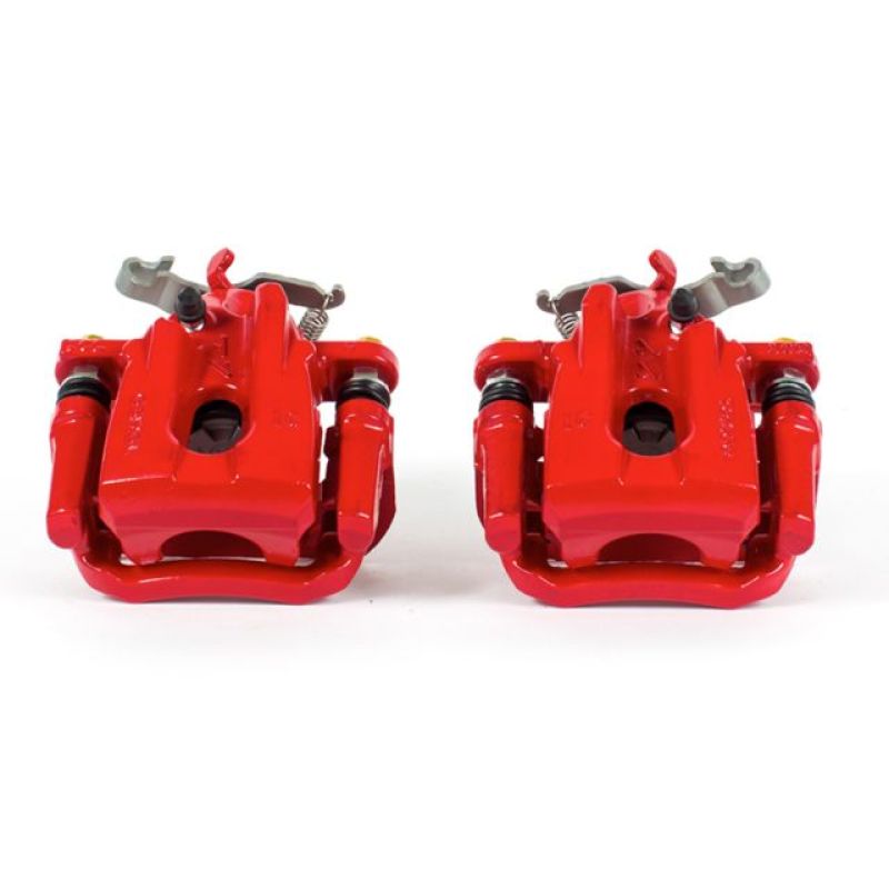 Power Stop 2016 Scion iM Rear Red Calipers w/Brackets - Pair Brake Calipers - Perf PowerStop