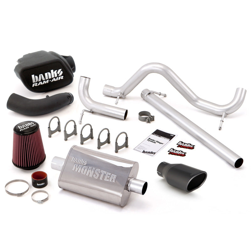 Banks Power 07-11 Jeep 3.8L Wrangler - 2dr Stinger Sys (no AutoMind) - SS Single Exh w/ Black Tip Performance Packages Banks Power