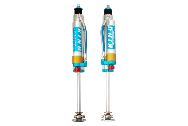 King Shocks 84-00 Jeep Cherokee xJ Front 2.5 Dia Piggy Hose Res Shock for 5-6in Lift w/Adj (Pair) Shocks and Struts King Shocks