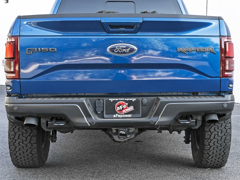 aFe MACH Force-Xp Cat-Back Exhaust w/Dual Hi-Tuck Tips Black 17-18 Ford F-150 Raptor V6-3.5L (tt) Catback aFe