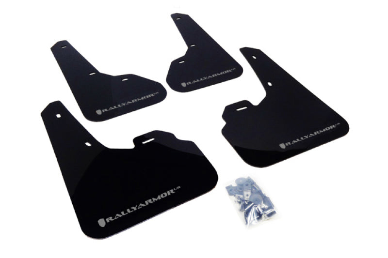 Rally Armor 10-13 Mazda3/Speed3 (Hatch/Sedan) Black UR Mud Flap w/Silver Logo Mud Flaps Rally Armor