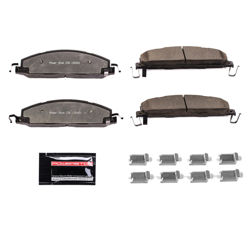 Power Stop 09-10 Dodge Ram 2500 Rear Z36 Truck & Tow Brake Pads w/Hardware Brake Pads - Performance PowerStop