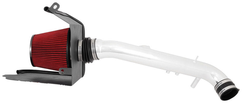 Spectre 12-16 Toyota Tacoma 2.7L F/I Air Intake Kit - Polished w/Red Filter Cold Air Intakes Spectre