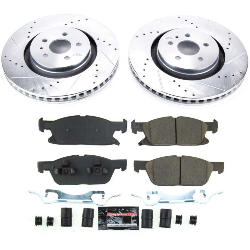 Power Stop 2019 Ford Edge Front Z23 Evolution Sport Brake Kit Brake Kits - Performance D&S PowerStop