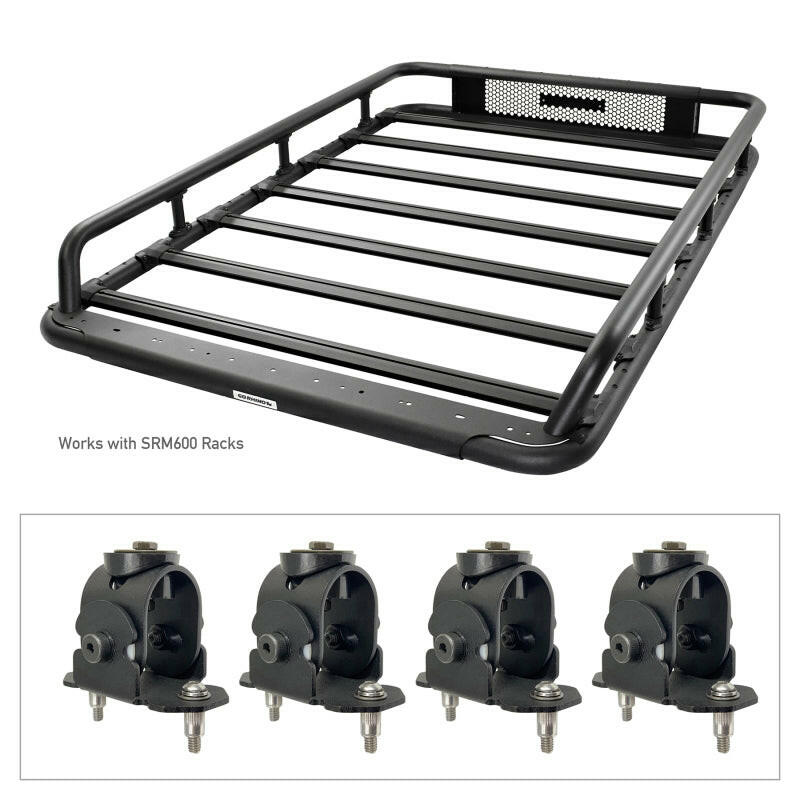 Go Rhino Adjustable Multi-Axis Mounting Kit for SRM Rack Roof Baskets Go Rhino