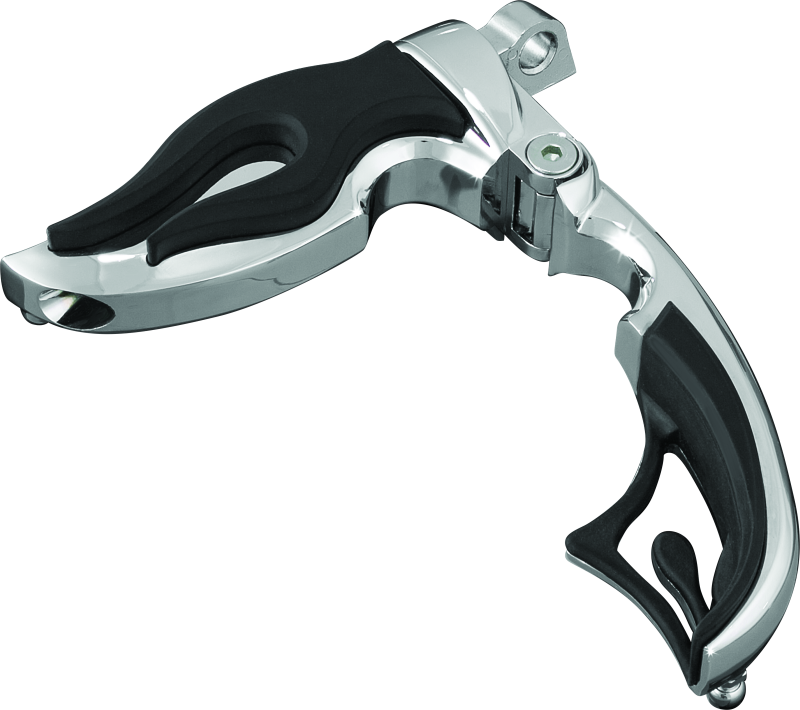 Kuryakyn Flamin Switchblade With Male Mount Adapter Chrome Footpegs Kuryakyn