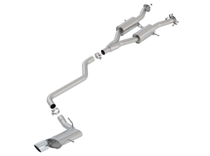 Borla 14-18 Jeep Grand Cherokee 3.6L A/T 4DR S-Type 2.5in Catback Exhaust w/Polished Tip Catback Borla