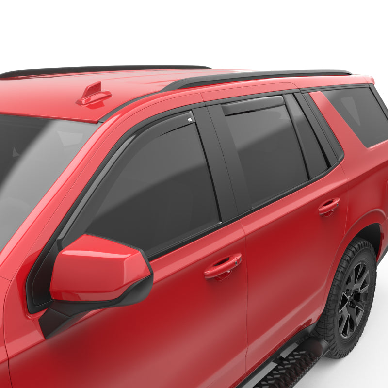 EGR 21-23 Chevrolet Tahoe In-Channel Window Visors Front/Rear Set Dark Smoke Wind Deflectors EGR