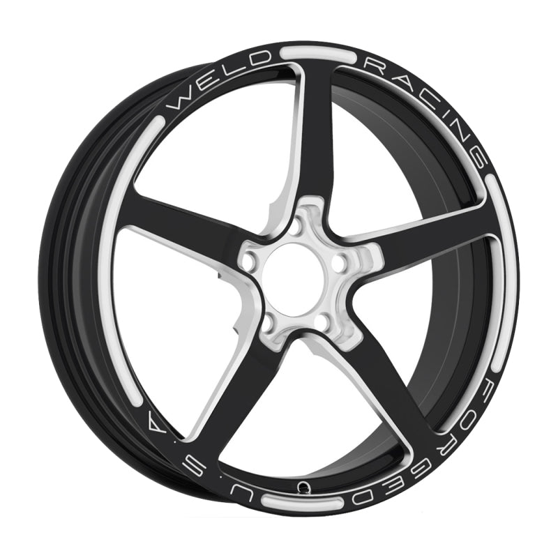 Weld Alumastar 1-Piece 18x6 / 5x120 BP / 3.2in BS Black Wheel - Non-Beadlock Wheels - Forged Weld