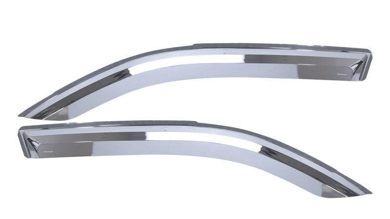 Putco 19-20 Ram 1500 - Crew Cab (Set of 2) - Excl regular Cab Element Chrome Window Visors Wind Deflectors Putco
