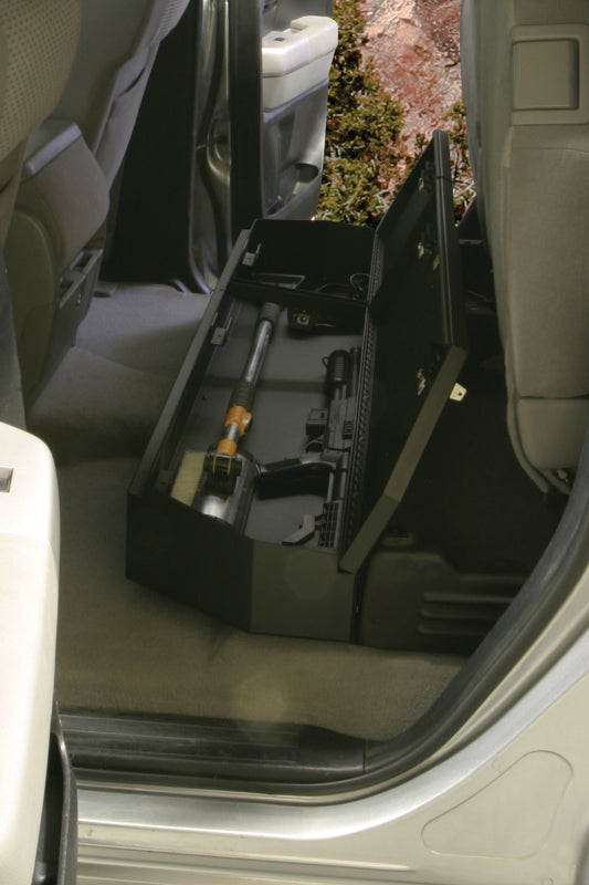 Tuffy 07-21 Toyota Tundra Double Cab Underseat Lockbox W/ Keyed Lock Cargo Boxes & Bags Tuffy Products