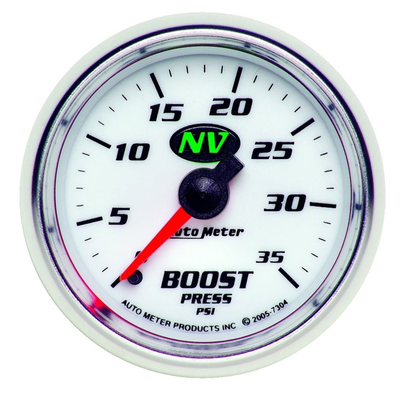 Autometer NV 52mm 0-35 PSI Boost Mechanical Gauge Gauges AutoMeter
