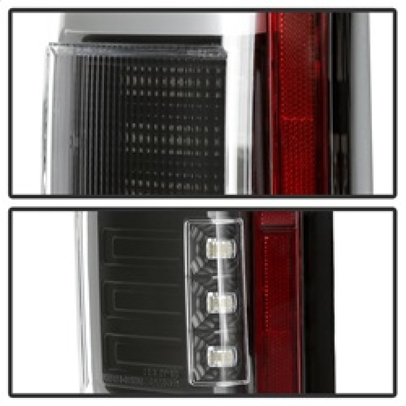Spyder 15-18 Ford F-150 Light Bar LED Tail Lights (w/Blind Spot) - Black (ALT-YD-FF15015BS-LBLED-BK) Tail Lights SPYDER