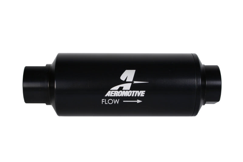Aeromotive In-Line Marine Filter - AN-12 - 40 Micron SS Element - Black Hardcoat Finish Fuel Filters Aeromotive