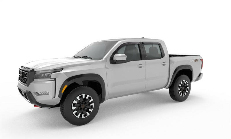 AVS 2022 Nissan Frontier (Crewcab Pickup) Ventvisor Outside Mount Window Deflectors 4pc - Smoke Wind Deflectors AVS