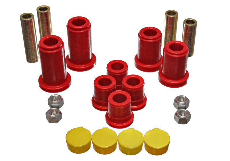Energy Suspension 98-99 Tahoe/Yukon/Denali / 98-95 K5 Blazer 4WD Red Front End C/A Bushing Set Bushing Kits Energy Suspension