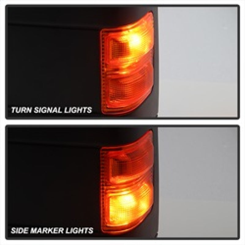 xTune Ford Superduty 08-15 L&R Extendable Power Heated Adjust Mirror Amber MIR-FDSD08S-PW-AM-SET Side Mirrors SPYDER