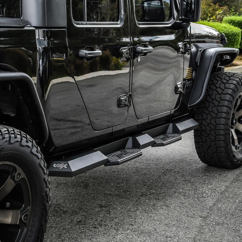 Westin 2020 Jeep Gladiator HDX Xtreme Nerf Step Bars - Textured Black Nerf Bars Westin
