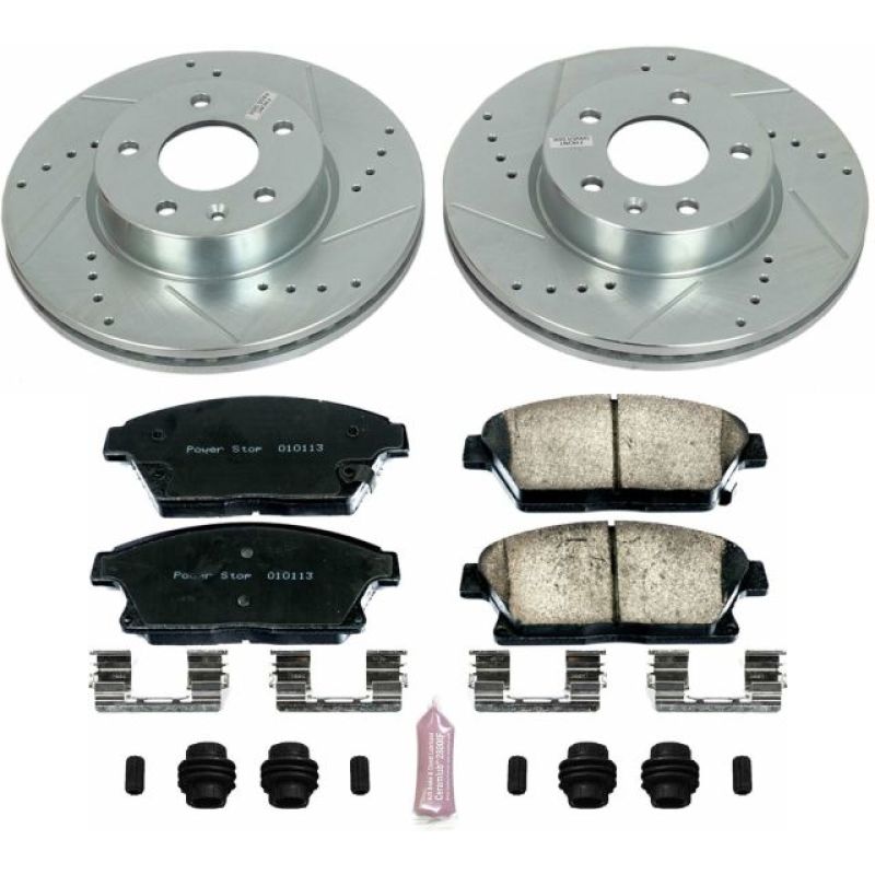 Power Stop 13-18 Cadillac ATS Front Z23 Evolution Sport Brake Kit Brake Kits - Performance D&S PowerStop