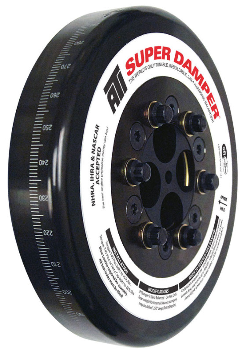 ATI Damper - 8.074in - Steel - Cummins - 4BT -6BT - Competition Only - 3 Ring Hvy - Diesel Crankshaft Dampers ATI