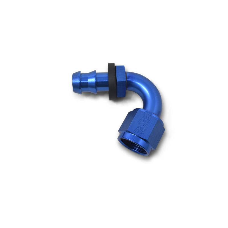 Russell Performance -8 AN Twist-Lok 120 Degree Hose End (3/4in Radius) Fittings Russell