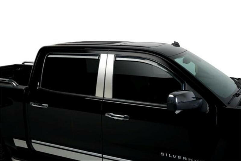 Putco 14-18 Chevy Silverado LD - 4 Door - Crew Cab Element Tinted Window Visors Wind Deflectors Putco