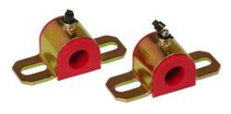Prothane Universal Greasable Sway Bar Bushings - 30MM - Type B Bracket - Red Sway Bar Bushings Prothane