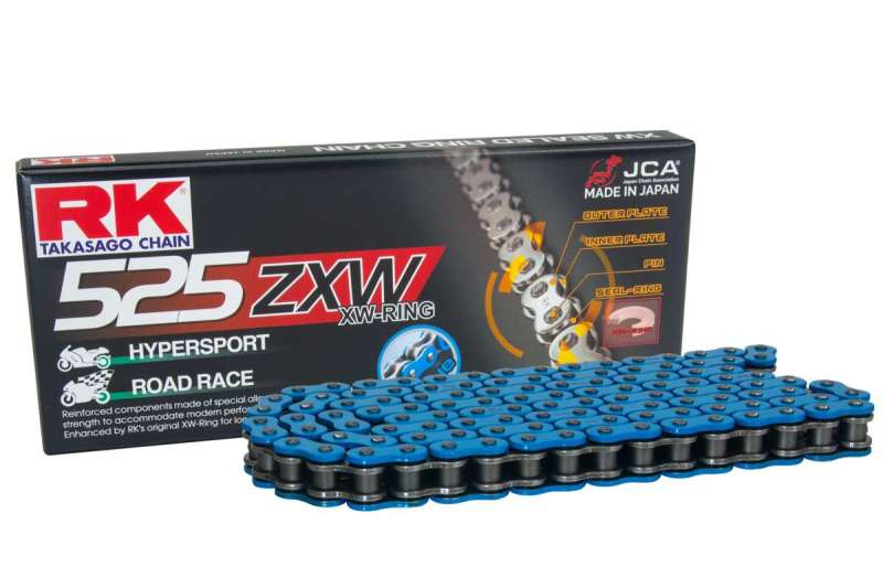 RK Chain BB525ZXW-120L XW-Ring - Blue Chains RK Chain