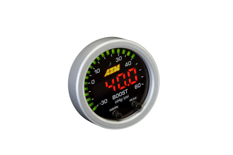 AEM X-Series Boost Pressure -30inHg 60psi Gauge Kit Gauges AEM
