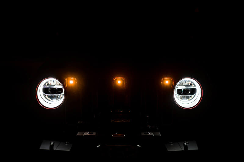 DV8 Offroad 2018+ Jeep JL Grill Amber Marker Lights Grilles DV8 Offroad