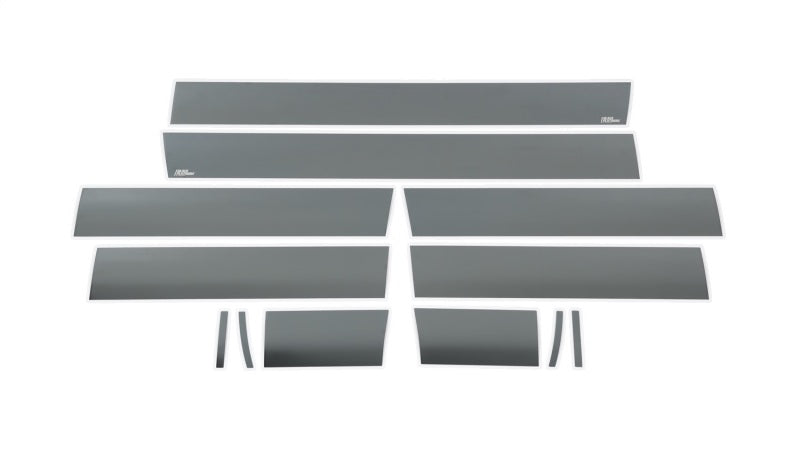 Putco 07-13 GMC Sierra Extended Cab 8ft Long Box - 6in Wide - 12pcs Black Platinum Rocker Panels Body Armor & Rock Rails Putco