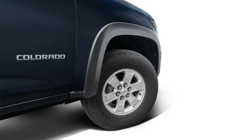 Bushwacker 15-19 Chevy Colorado (Excl. ZR2) OE Style Fender Flares 2pc Front - Black Fender Flares Bushwacker