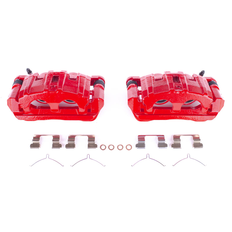 Power Stop 14-16 Acura MDX Front Red Calipers - Pair Brake Calipers - Perf PowerStop