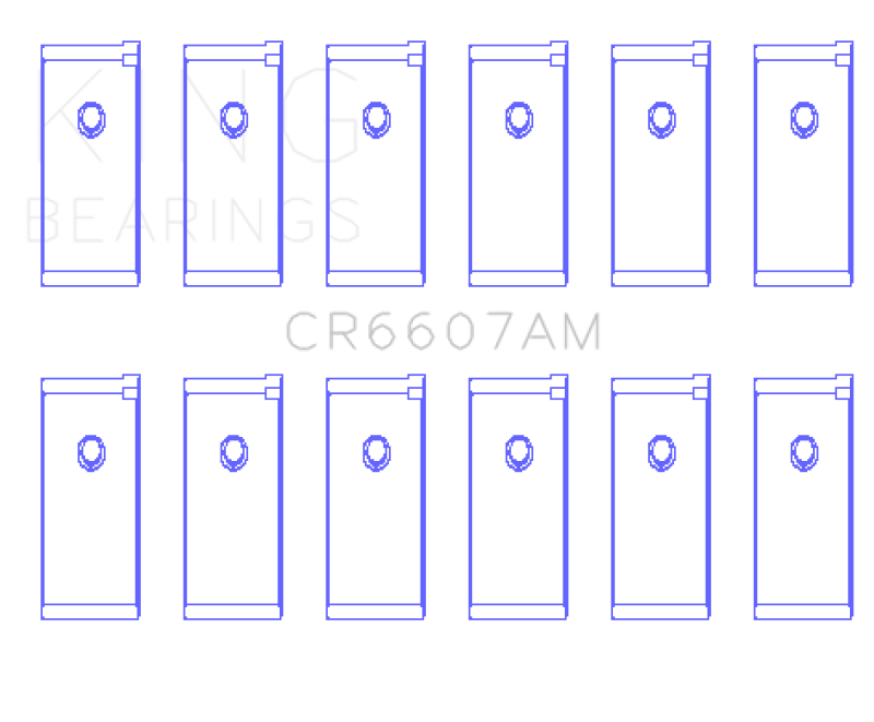 King Engine Bearings Datsun L28 (Size +.25mm) Connecting Rod Bearing Set Bearings King Engine Bearings