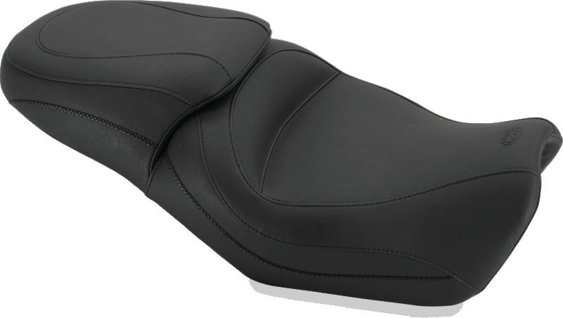 Mustang 15-21 Harley Street Standard Touring 1PC Seat - Black One-Piece Motorcycle Seats Mustang Motorcycle
