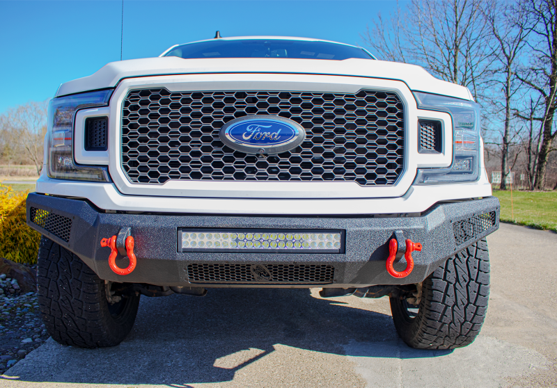 Fishbone Offroad 18-20 Ford F150 Pelican Front Bumper - Black Texture Bumpers - Steel Fishbone Offroad