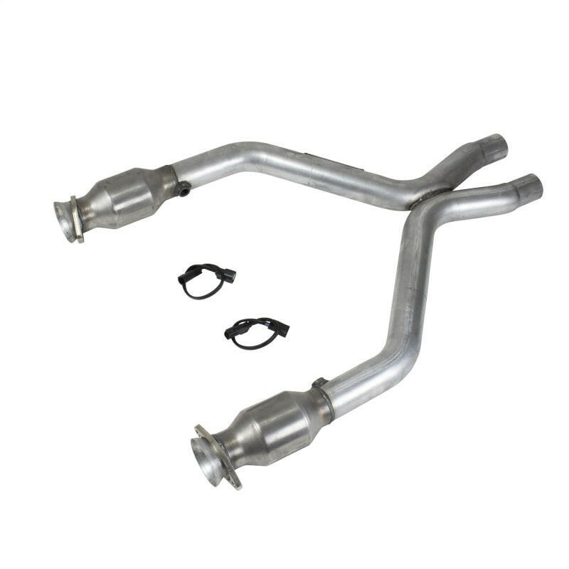 BBK 11-14 Mustang 3.7 V6 Short Mid X Pipe With Catalytic Converters 2-1/2 For BBK Long Tube Headers X Pipes BBK