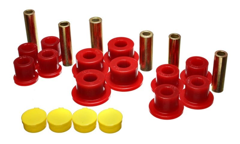 Energy Suspension 02-05 Dodge Ram 1500 2WD Red Rear Leaf Spring Bushing Set Bushing Kits Energy Suspension