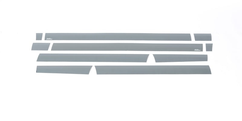 Putco 15-20 Ford F-150 Reg Cab 8ft Long Box (4.25in Tall - 10pcs) Black Platinum Rocker Panels Body Armor & Rock Rails Putco