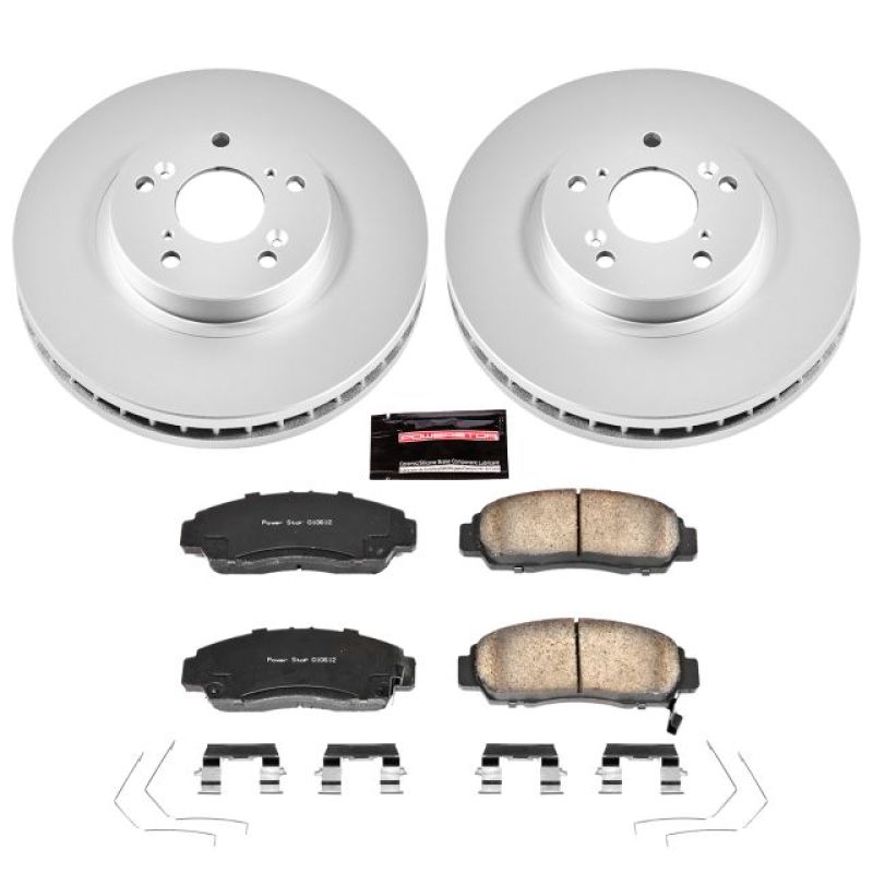 Power Stop 11-14 Acura TSX Front Z17 Evolution Geomet Coated Brake Kit Brake Kits - Performance Blank PowerStop