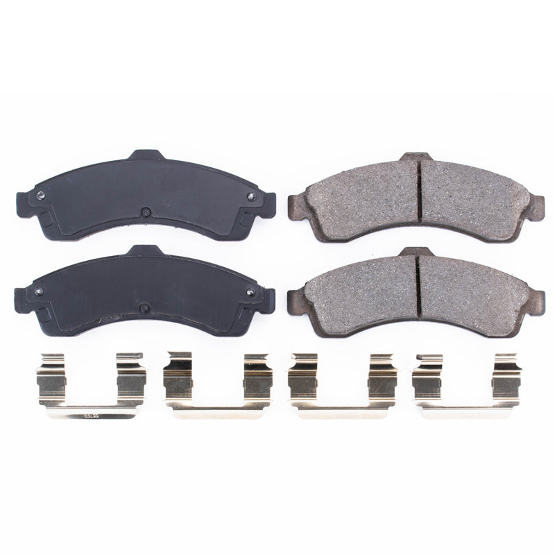 Power Stop 04-05 Buick Rainier Front Z17 Evolution Ceramic Brake Pads w/Hardware Brake Pads - OE PowerStop