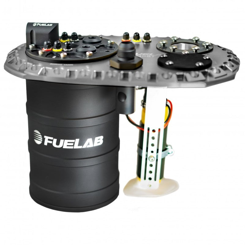 Fuelab Quick Service Surge Tank w/No Lift Pump & No Surge Pump - Titanium Surge Tanks Fuelab