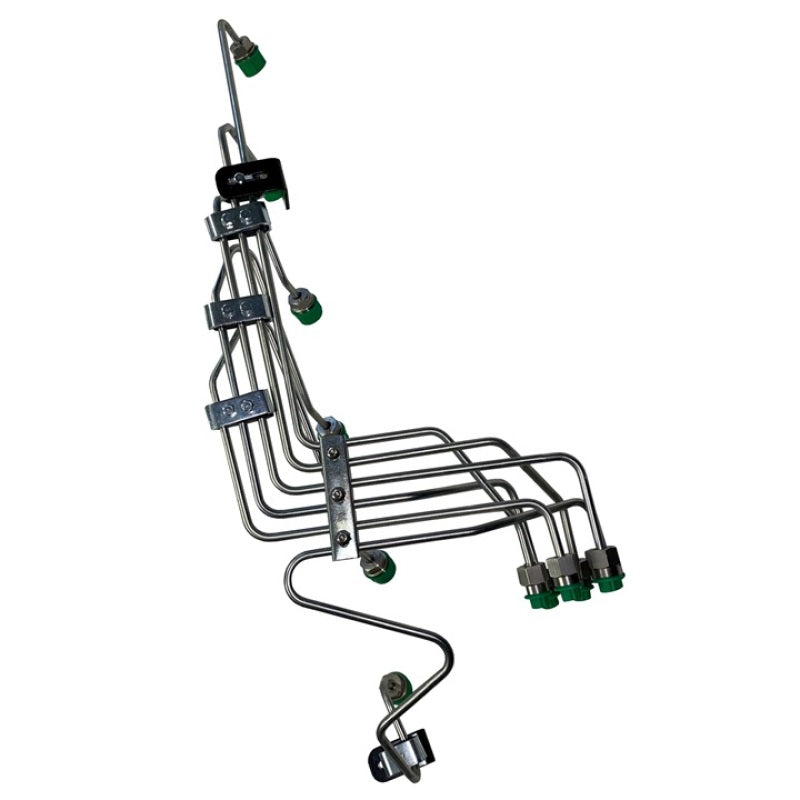 Industrial Injection VP44 Stock Fuel Line Kit w/Clamps - Mild Steel Fuel Lines Industrial Injection