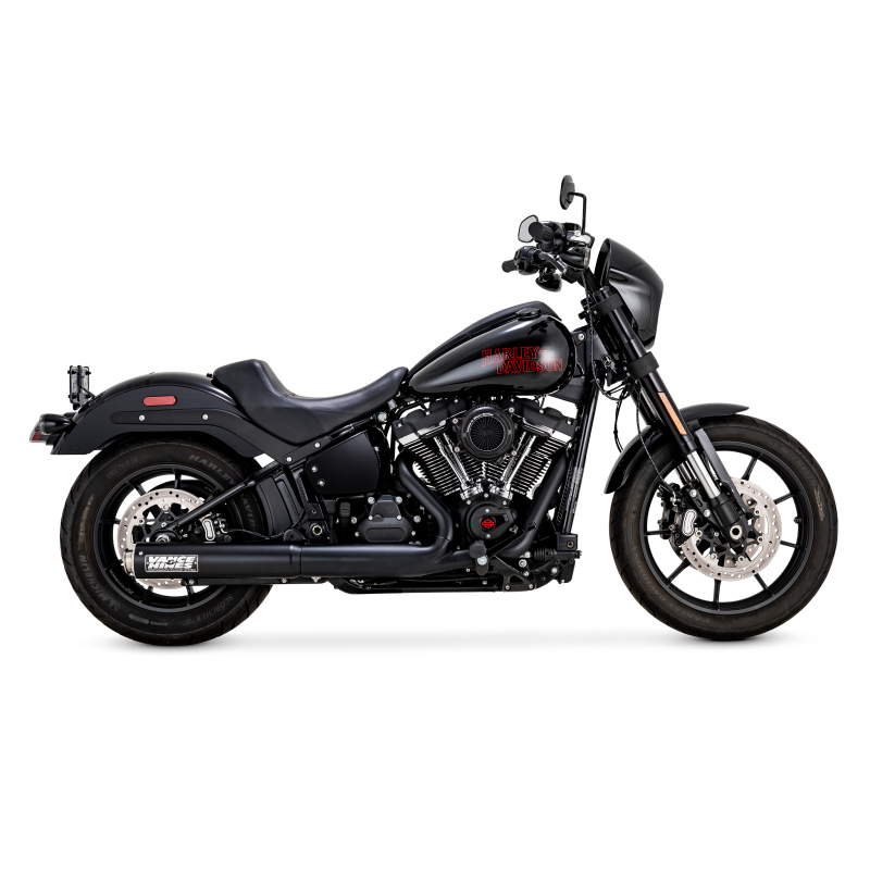Vance & Hines 2025 Narrow Tire Softail Supersport Slip-On - Black Powersports Exhausts Vance and Hines