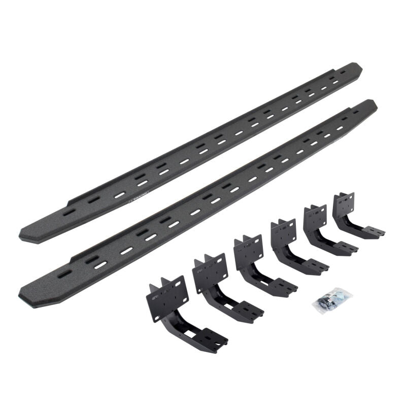 Go Rhino 19-25 RAM 1500 RB30 Slim Running Board Kit w/ Brackets Running Boards Go Rhino