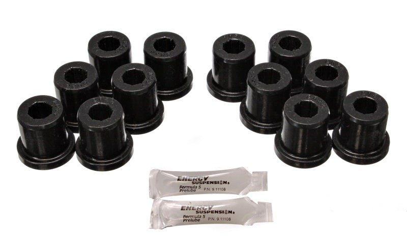 Energy Suspension 81-89 Toyota FJ40/FJ60 Landcruiser 2/4WD Blk Front Leaf Spring Bushing Set Bushing Kits Energy Suspension