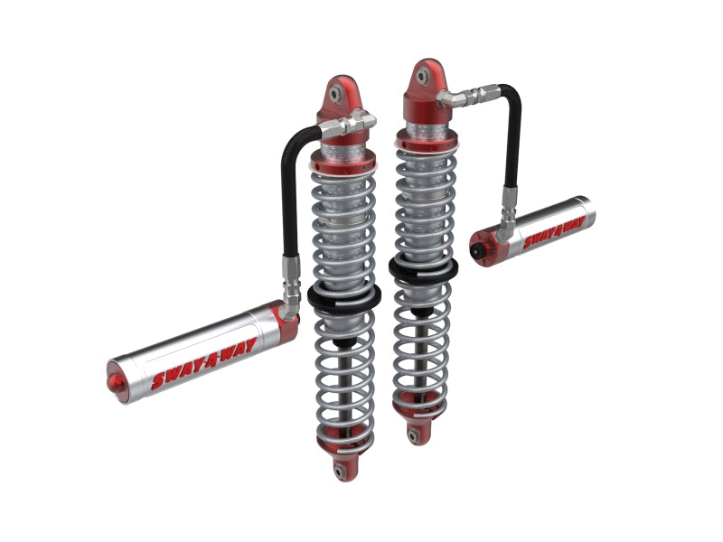 aFe 17-19 Polaris RZR 925/1000cc Sway-A-Way 2.5 Front Coilover Kit w/ Remote Reservoirs and Comp Adj Coilovers aFe