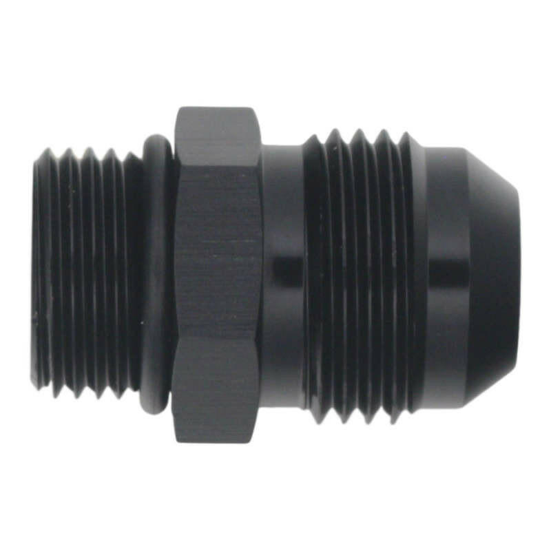 DeatschWerks 8AN ORB Male to 10AN Male Flare Adapter - Anodized Matte Black Fittings DeatschWerks