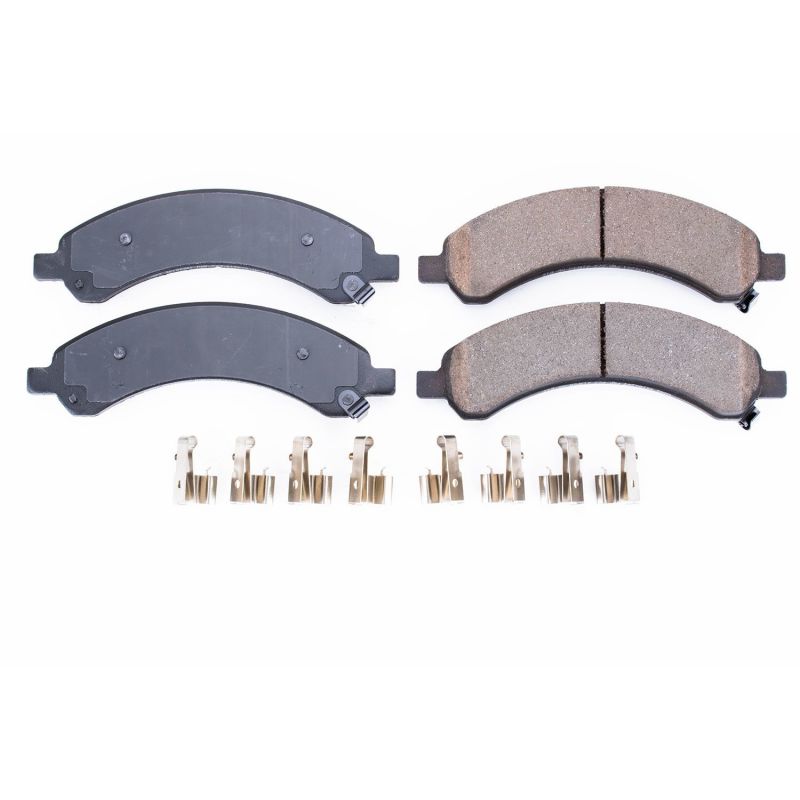 Power Stop 03-09 Chevrolet Express 3500 Rear Z17 Evolution Ceramic Brake Pads w/Hardware Brake Pads - OE PowerStop