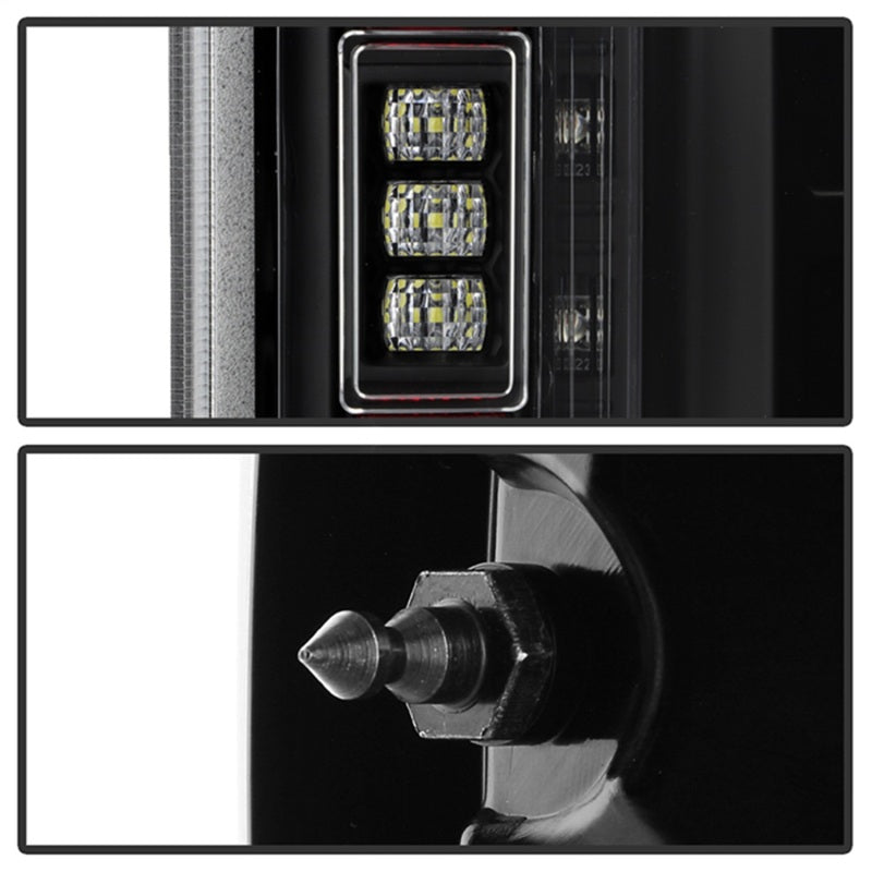 Spyder 21-23 Ford F150 (Halogen w/ Blind Spot) Full LED Tail Lights - Black (ALT-YD-FF15021HALBS-BK) Tail Lights SPYDER